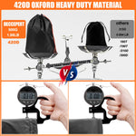 Load image into Gallery viewer, Housse de tondeuse à gazon d'extérieur imperméable et résistante en polyester Oxford 420D pour ponts jusqu'à 137,2 cm avec bande réfléchissante et boucle coupe-vent, protection UV universelle