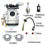Load image into Gallery viewer, Carburateur Débroussailleuse 52cc 49cc 43cc, Kits de Carburateur pour Moteur avec Joint Tuyau Bougie d'allumage et Filtre à Essence pour Tondeuses à Gazon, Débroussailleuses et Tronçonneuses à Chaîne