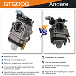 Load image into Gallery viewer, Carburateur pour débroussailleuse 52 cc 49 cc 43 cc, Kit complet d'accessoires inclus, Convient à une grande variété de tondeuses à gazon, débroussailleuses et tronçonneuses à chaîne