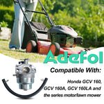 Load image into Gallery viewer, Kit Carburateur pour Honda GCV160 GCV135 GC160 GC135 GCV160-OHC Moteur et Tondeuse,Adefol Carbu GCV 160 Tondeuse à Gazon avec Bougie d'allumage,Filtre à Air,Joint, Pièces de Rechange 16100-Z0L-023