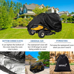 Load image into Gallery viewer, Housse de tracteur de jardin, Housse tondeuse autoportée, Bâche en tissu Oxford 420D coupe-vent, Anti-pluie, Anti-poussière et anti-UV (L264 x W100 x H130CM)