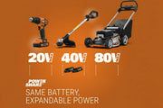 20V Cordless String Trimmer & 360 CFM Leaf Blower Combo, 12-Inch Trimmer, 2 × 4.0Ah Batteries & Charger Included, Model WG930.3