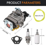 Load image into Gallery viewer, Carburateur pour débroussailleuse 52 cc 49 cc 43 cc, Kit complet d'accessoires inclus, Convient à une grande variété de tondeuses à gazon, débroussailleuses et tronçonneuses à chaîne