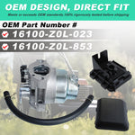 Load image into Gallery viewer, Kit Carburateur pour Honda GCV160 GCV135 GC160 GC135 GCV160-OHC Moteur et Tondeuse,Adefol Carbu GCV 160 Tondeuse à Gazon avec Bougie d'allumage,Filtre à Air,Joint, Pièces de Rechange 16100-Z0L-023