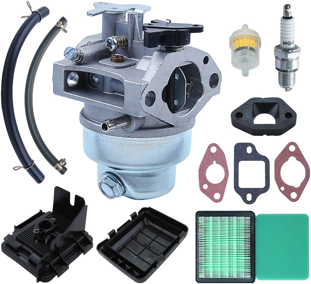 Kit Carburateur pour Honda GCV160 GCV135 GC160 GC135 GCV160-OHC Moteur et Tondeuse,Adefol Carbu GCV 160 Tondeuse à Gazon avec Bougie d'allumage,Filtre à Air,Joint, Pièces de Rechange 16100-Z0L-023