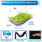 Load image into Gallery viewer, Housse de tracteur de jardin, Housse tondeuse autoportée, Bâche en tissu Oxford 420D coupe-vent, Anti-pluie, Anti-poussière et anti-UV (L264 x W100 x H130CM)