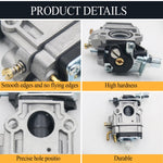 Load image into Gallery viewer, Carburateur Débroussailleuse 52cc 49cc 43cc, Kits de Carburateur pour Moteur avec Joint Tuyau Bougie d'allumage et Filtre à Essence pour Tondeuses à Gazon, Débroussailleuses et Tronçonneuses à Chaîne