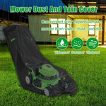 Load image into Gallery viewer, Housse de Protection Imperméable pour Tondeuse à Gazon - Tissu Polyester 210D, Robuste pour Toutes Saisons Extérieur/Intérieur (195 x 66 x 112 cm)