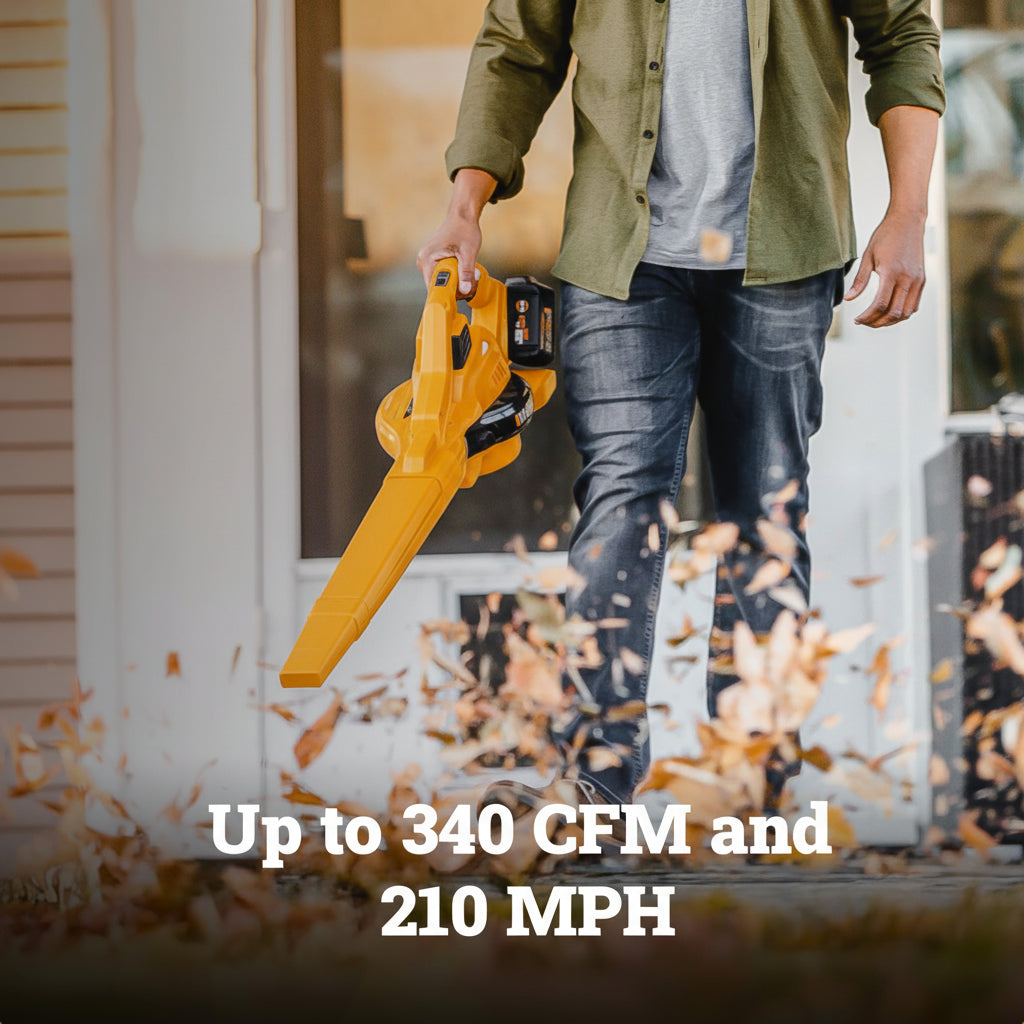 Cordless 3-in-1 Leaf Blower with Vacuum & Mulcher, Brushless Motor, 2-Speed Control, Battery Not Included, Model WG583.9
